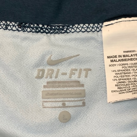 Nike Blue Printed Rival Running Training Shorts - Picture 4 of 10